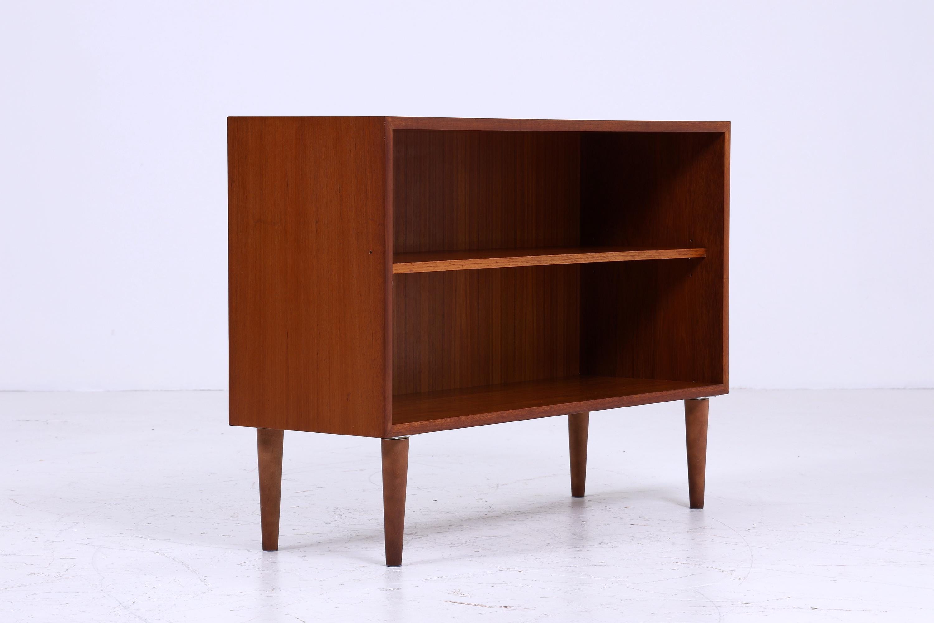 Offene Vintage Teak Kommode 60er | Mid Century Schrank Vintage Flur Aufbewahrung Retro Holz