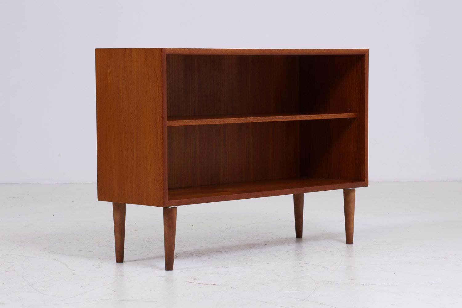 Offene Vintage Teak Kommode 60er | Mid Century Schrank Vintage Flur Aufbewahrung Retro Holz