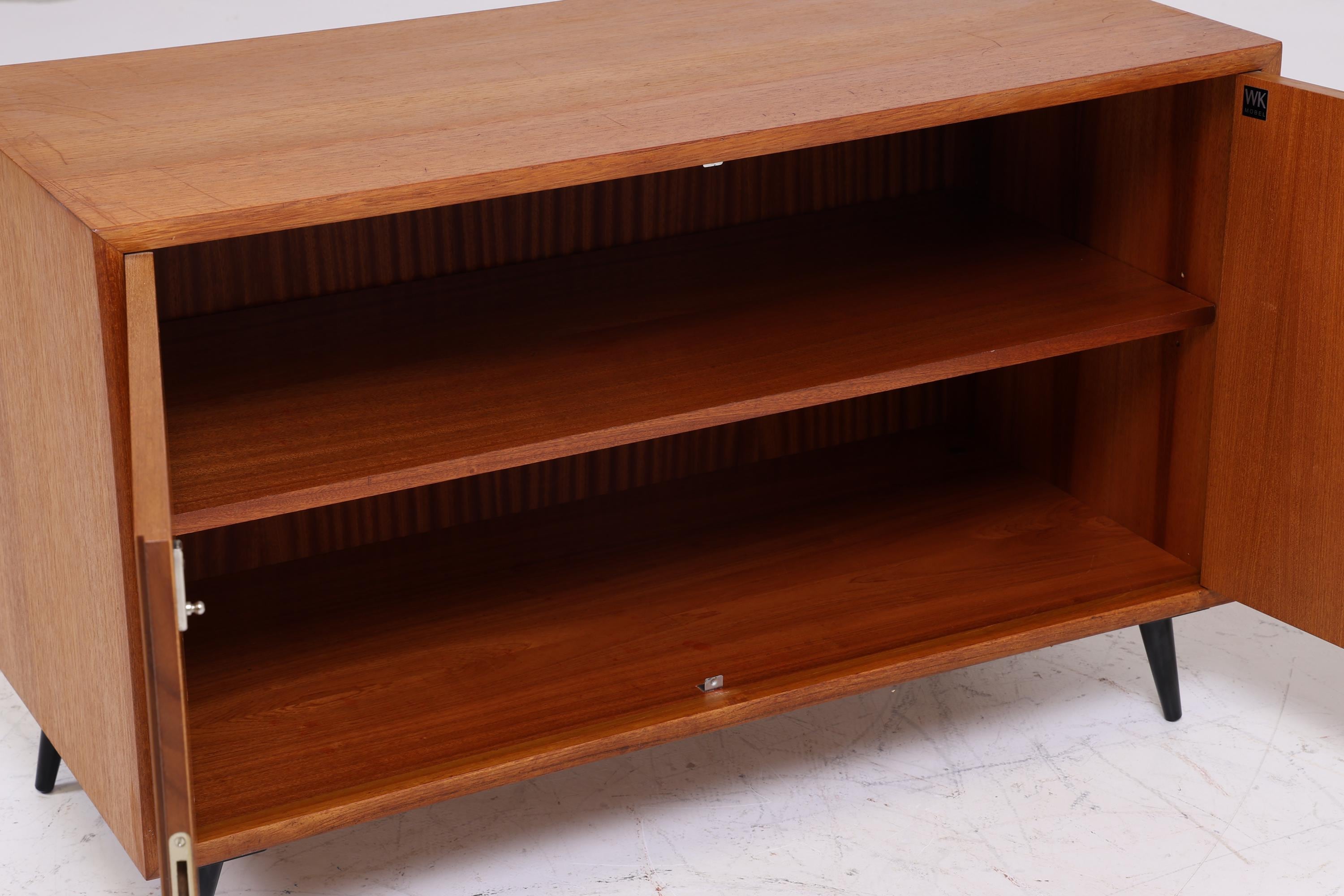 Vintage WK Teak Kommode | Mid Century Schrank  | Vintage Kommode Retro Schuhschrank Flur Holz