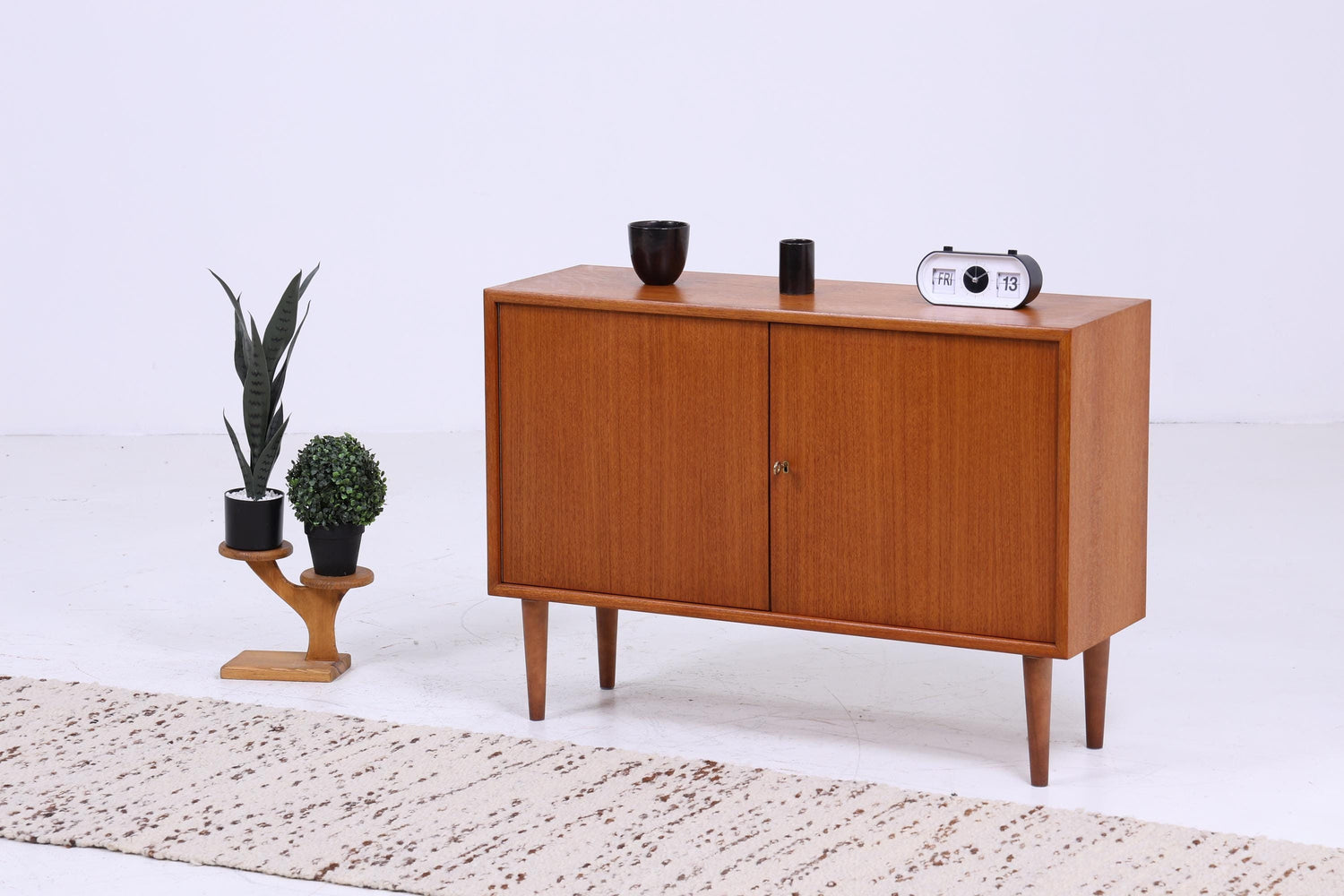 Schmale WK Teak Kommode | Mid Century Schrank  | Vintage Kommode Retro 60er Flur Holz