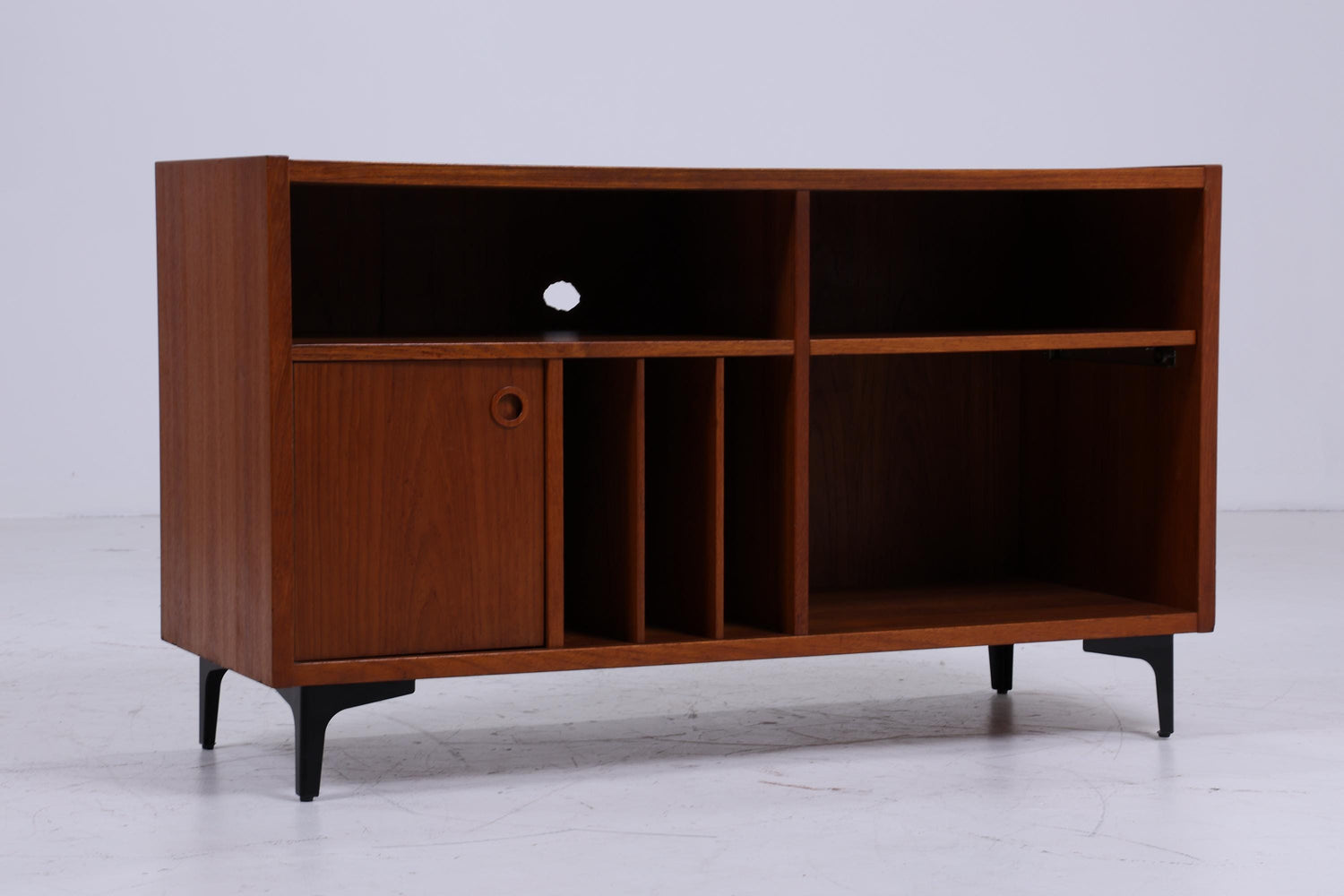 Teak Media / Phono Sideboard 60er Jahre | Mid Century Regal | Vintage Kommode Retro Holz