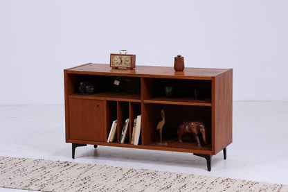 Teak Media / Phono Sideboard 60er Jahre | Mid Century Regal | Vintage Kommode Retro Holz