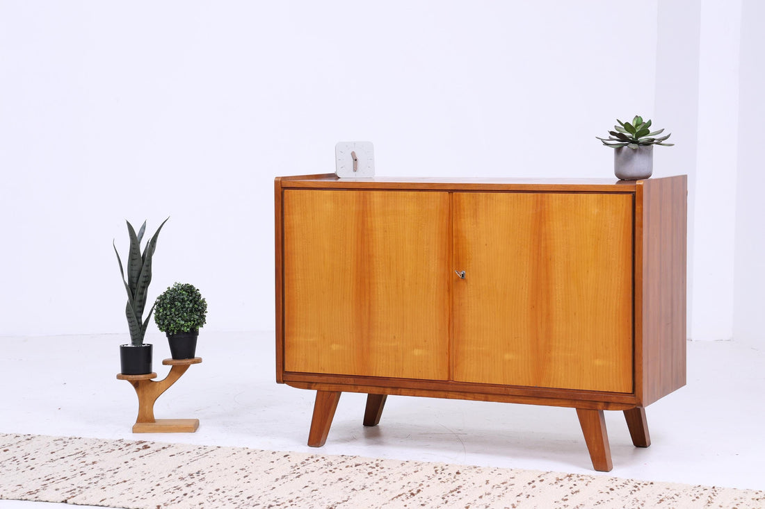 Zeitlose Vintage Kommode 60er | Mid Century Schrank Vintage Flur Aufbewahrung Retro 70er Holz