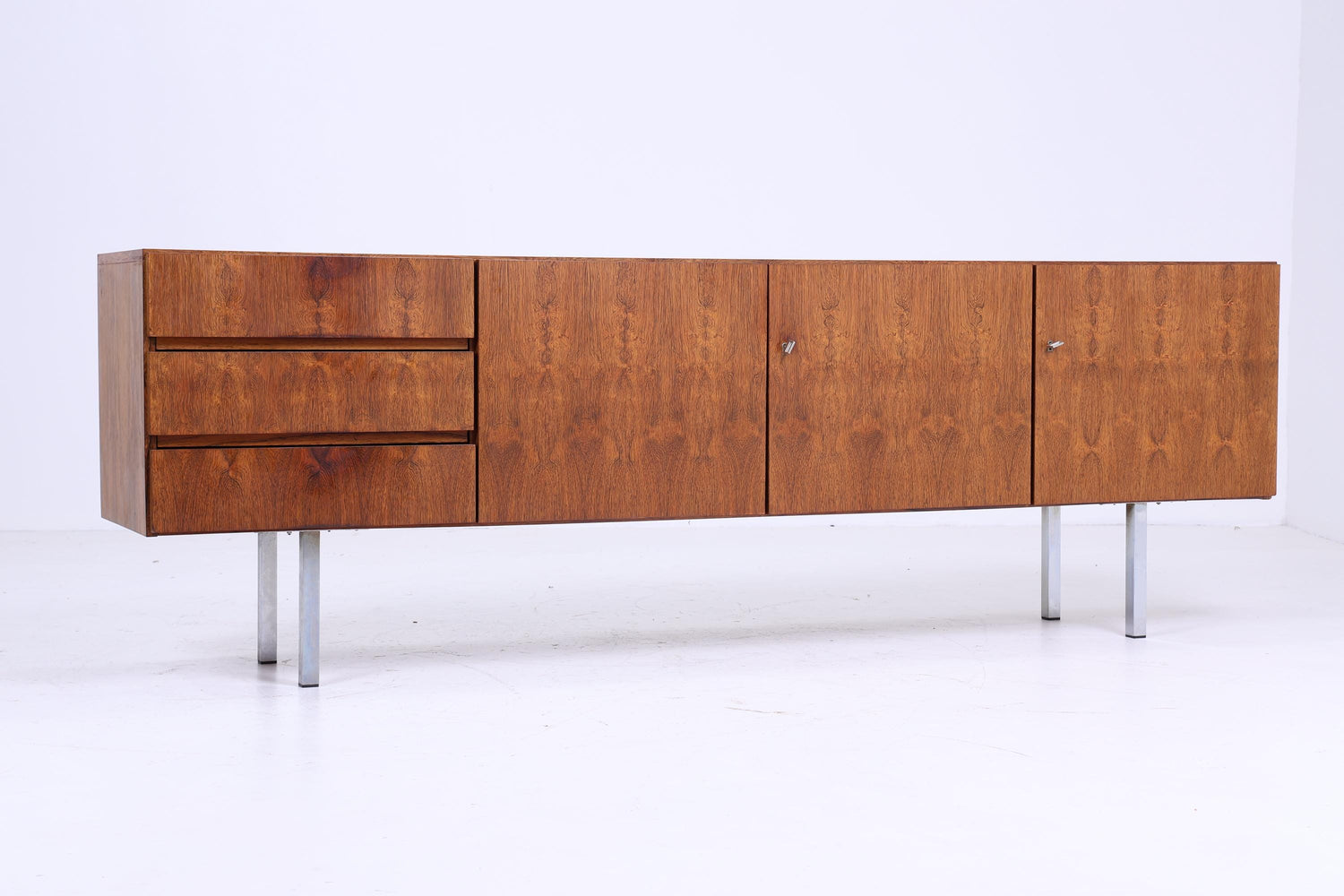 Palisander Sideboard 60er Jahre | Mid Century Vintage Schubladen Schrank Retro Holz Aufbewahrung