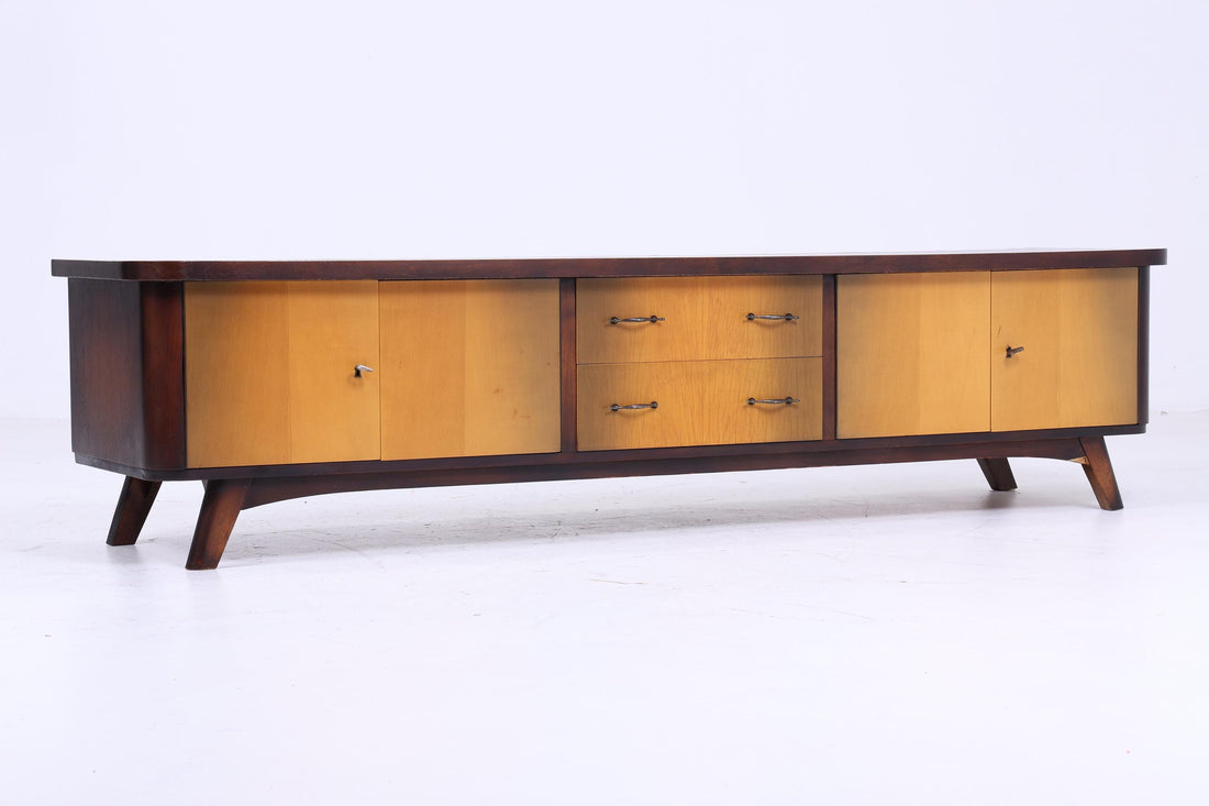 Vintage Lowboard 60er Jahre | Mid Century Sideboard TV Board Retro Aufbewahrung 70er Holz Kommode