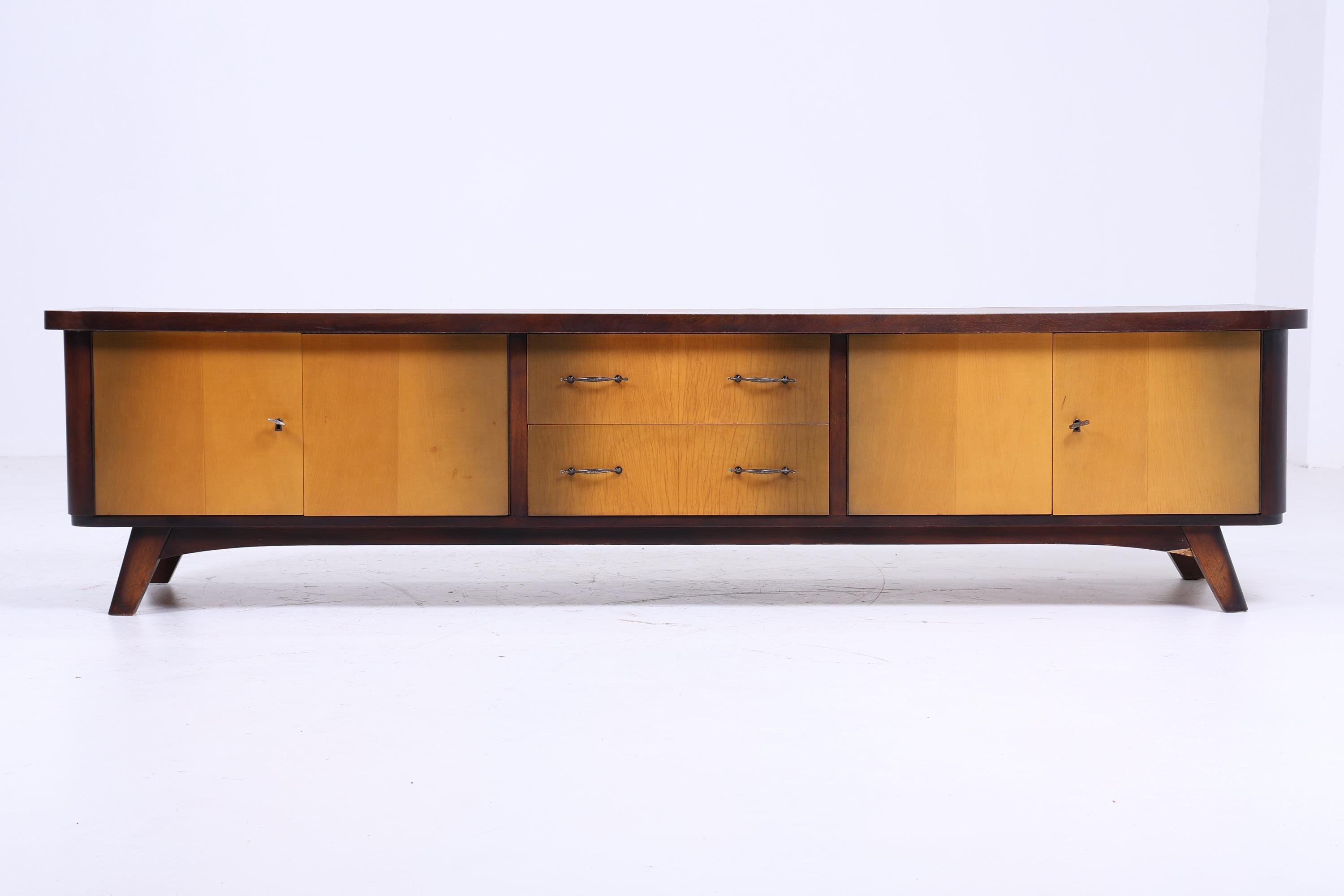 Vintage Lowboard 60er Jahre | Mid Century Sideboard TV Board Retro Aufbewahrung 70er Holz Kommode