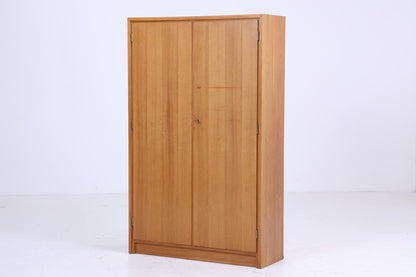 WKS Vintage Kleiderschrank | Mid Century Wäscheschrank | Holz Aufbewahrung Retro 60er