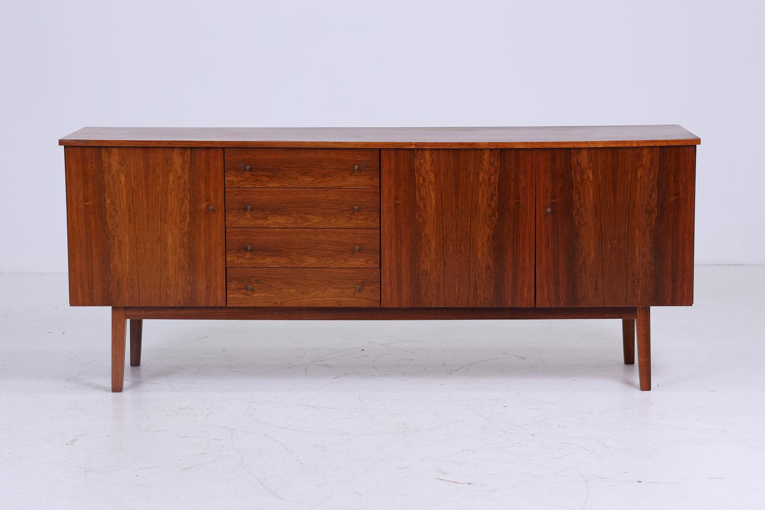 Dunkles Vintage Sideboard 60er Jahre | Mid Century TV Board Kommode Retro 70er Holz Aufbewahrung