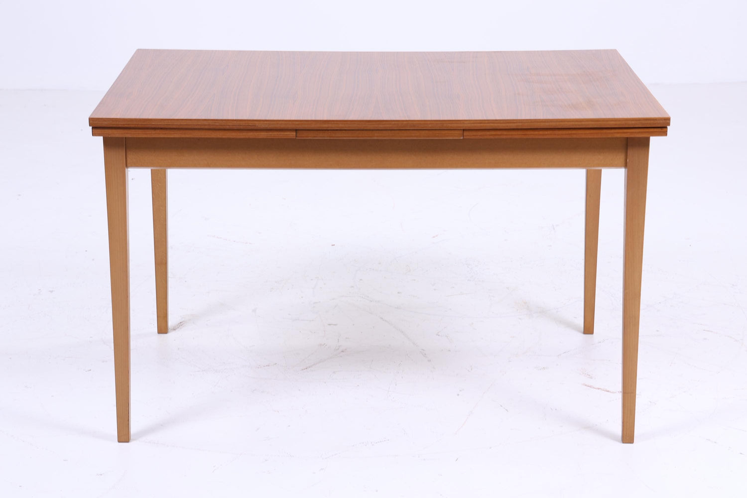 Vintage Küchentisch 60er Jahre | Mid Century Ausziehbarer Esstisch Tisch Retro 70er Nussbaum Holz