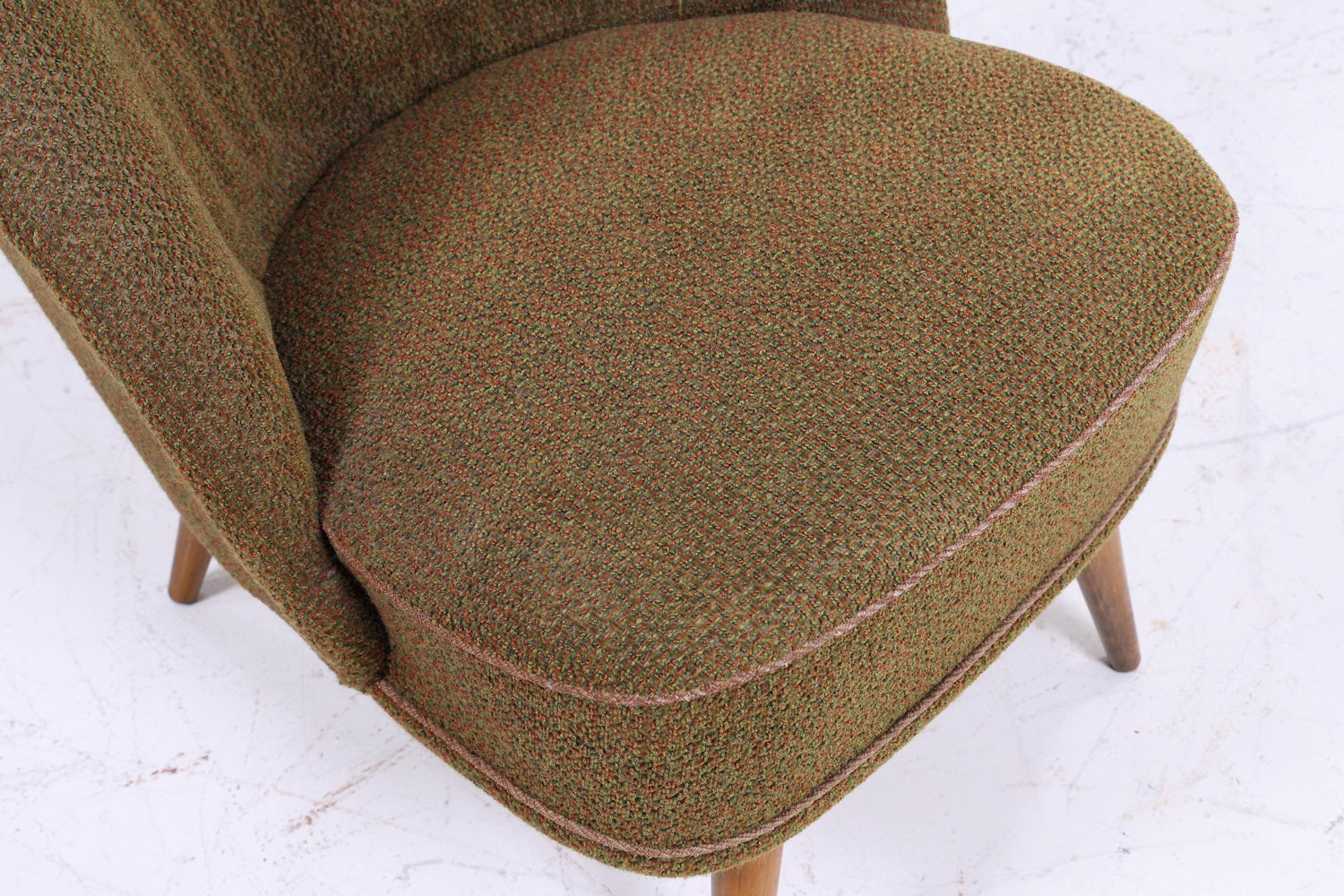 2 Vintage Cocktail Sessel 60er Jahre | Mid Century Lounge Chair Sessel Grün Retro 70er