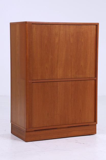 Vintage Büroschrank 60er | Mid Century Fächerschrank Retro Teak