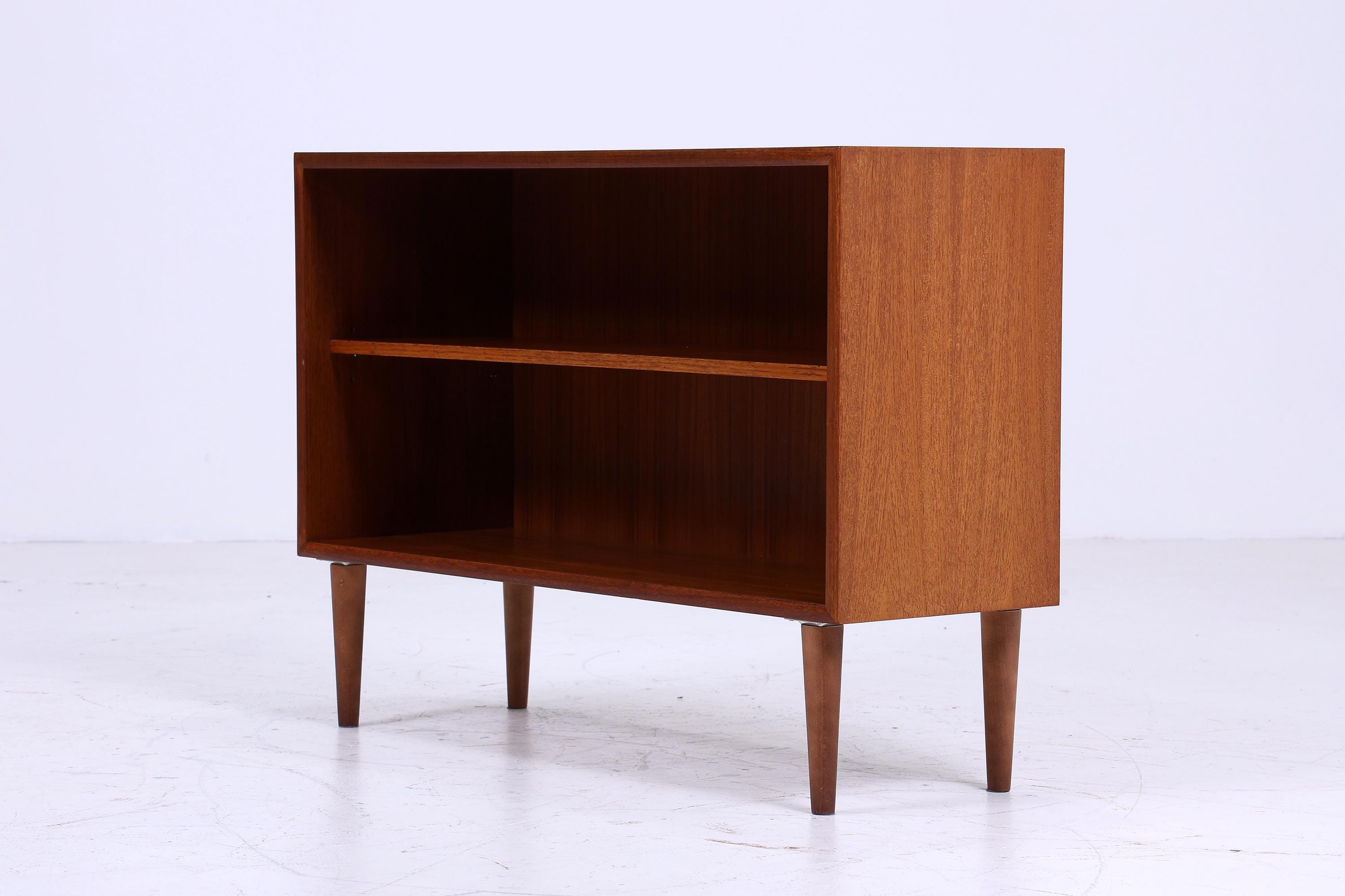 Offene Vintage Teak Kommode 60er | Mid Century Schrank Vintage Flur Aufbewahrung Retro Holz