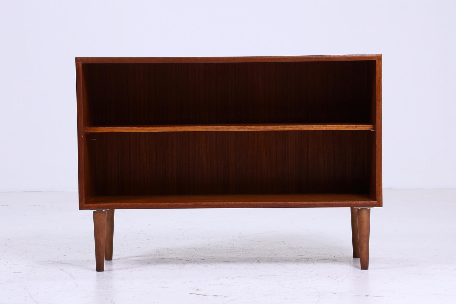 Offene Vintage Teak Kommode 60er | Mid Century Schrank Vintage Flur Aufbewahrung Retro Holz