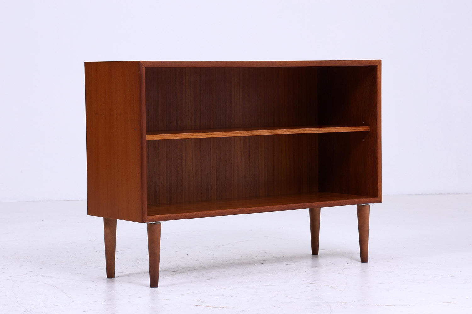 Offene Vintage Teak Kommode 60er | Mid Century Schrank Vintage Flur Aufbewahrung Retro Holz