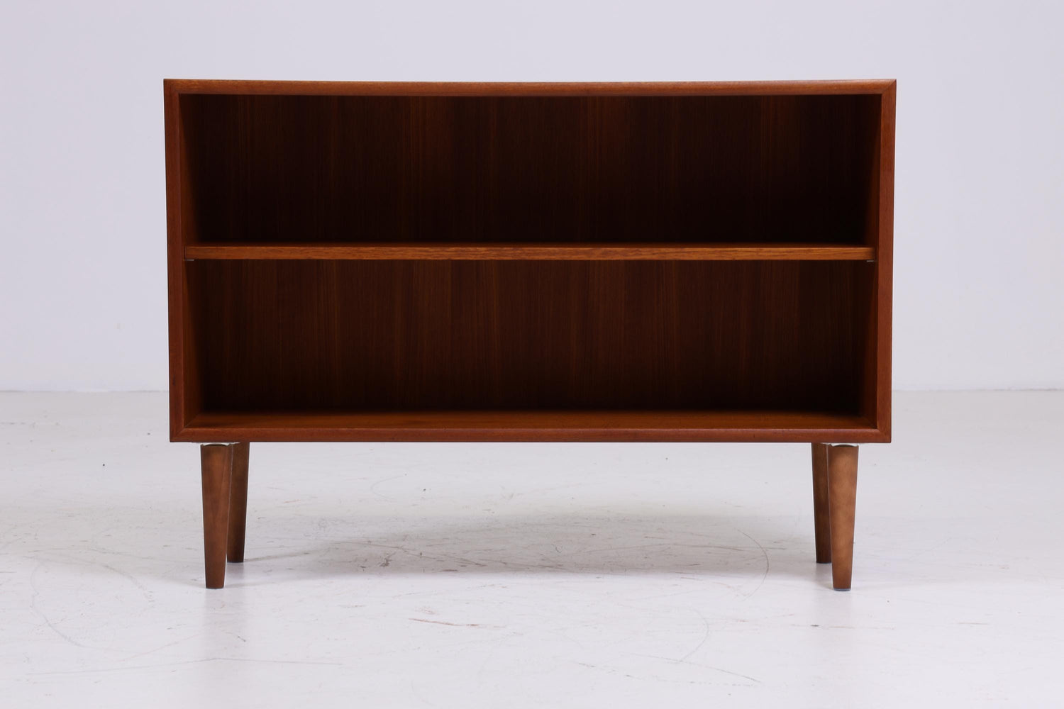 Offene Vintage Teak Kommode 60er | Mid Century Schrank Vintage Flur Aufbewahrung Retro Holz