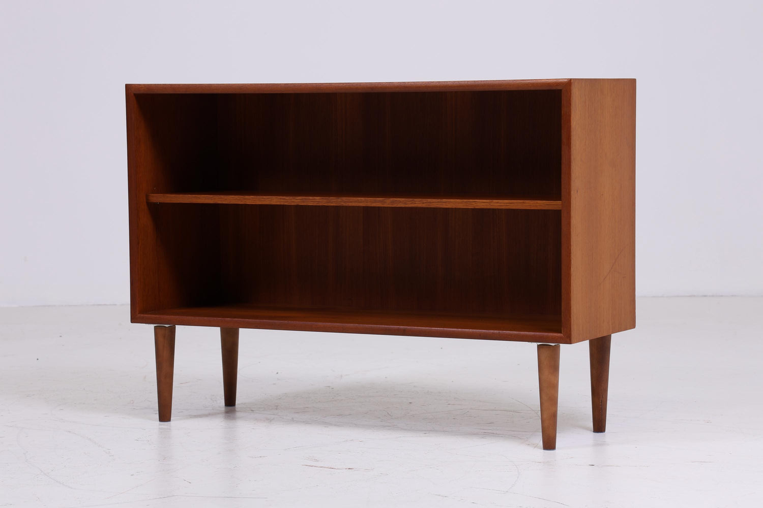 Offene Vintage Teak Kommode 60er | Mid Century Schrank Vintage Flur Aufbewahrung Retro Holz