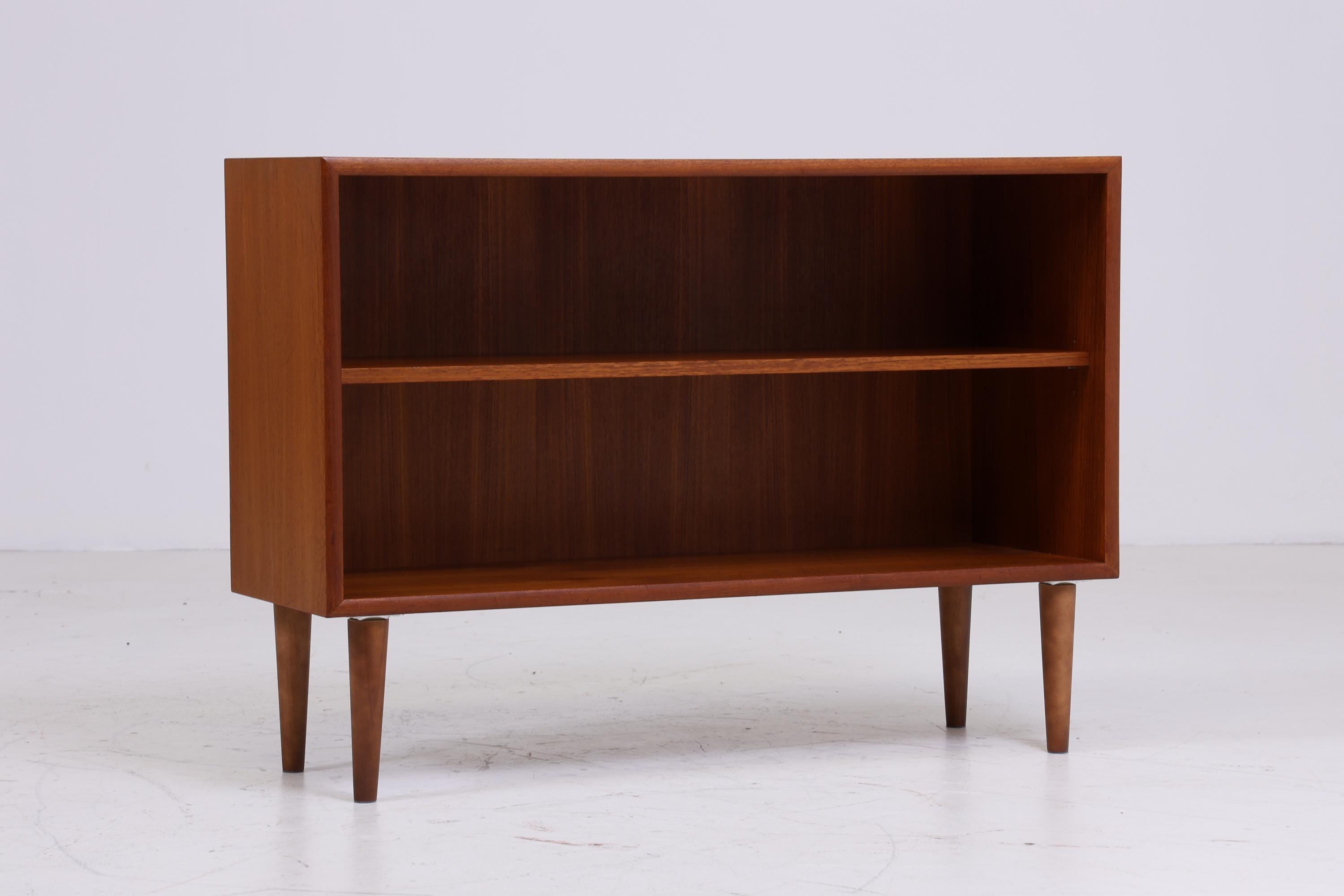 Offene Vintage Teak Kommode 60er | Mid Century Schrank Vintage Flur Aufbewahrung Retro Holz