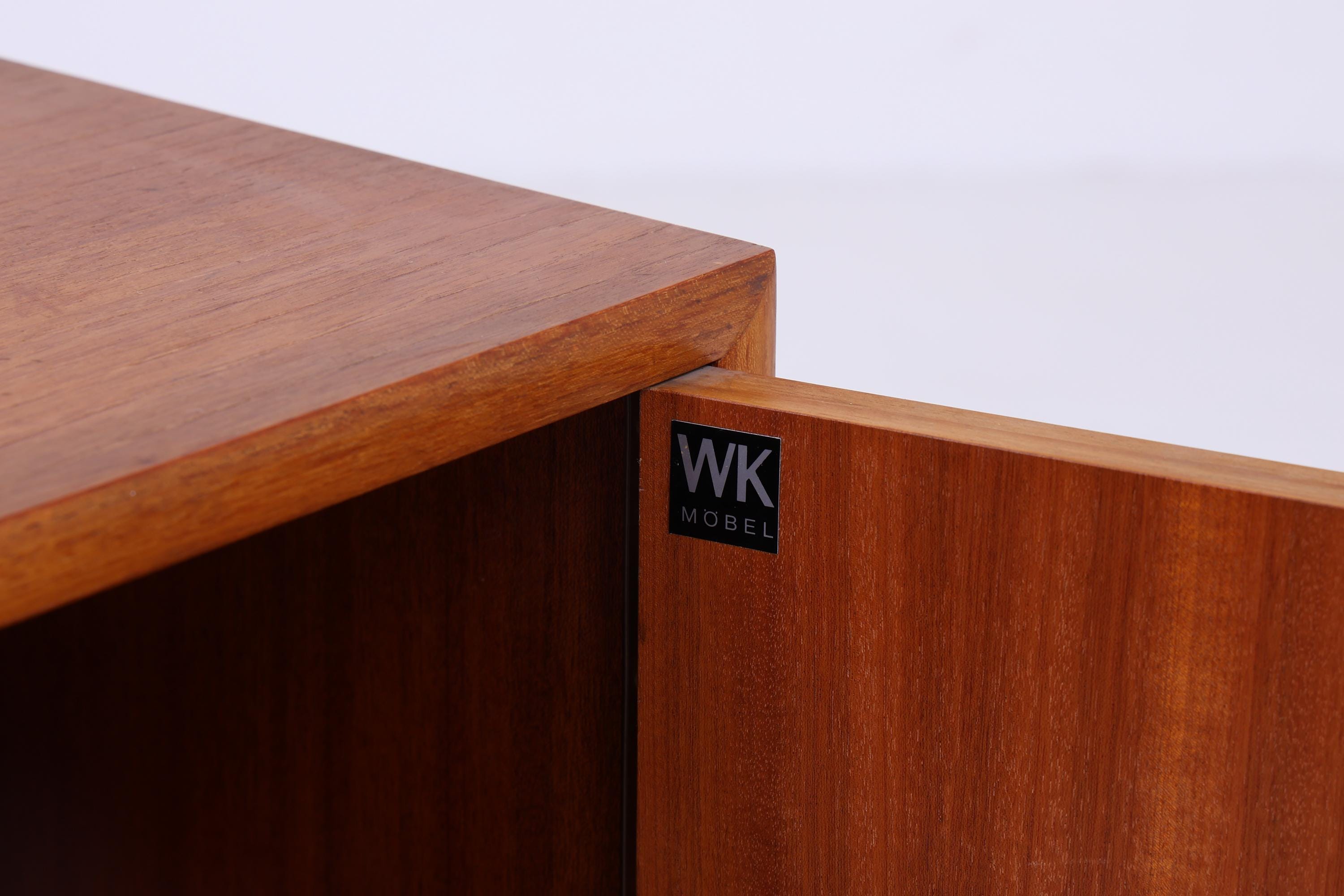 Schmale WK Teak Kommode | Mid Century Schrank  | Vintage Kommode Retro 60er Flur Holz