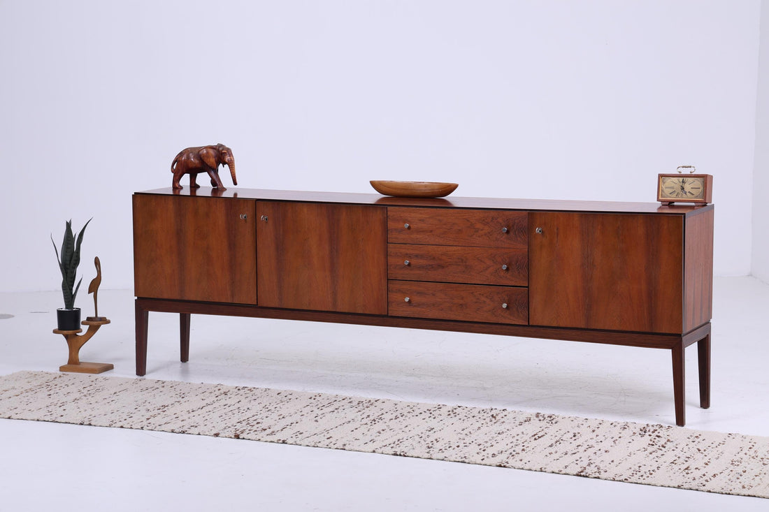 Palisander Palette Sideboard 60er Jahre | Mid Century Vintage Schubladen Schrank Retro Holz Aufbewahrung