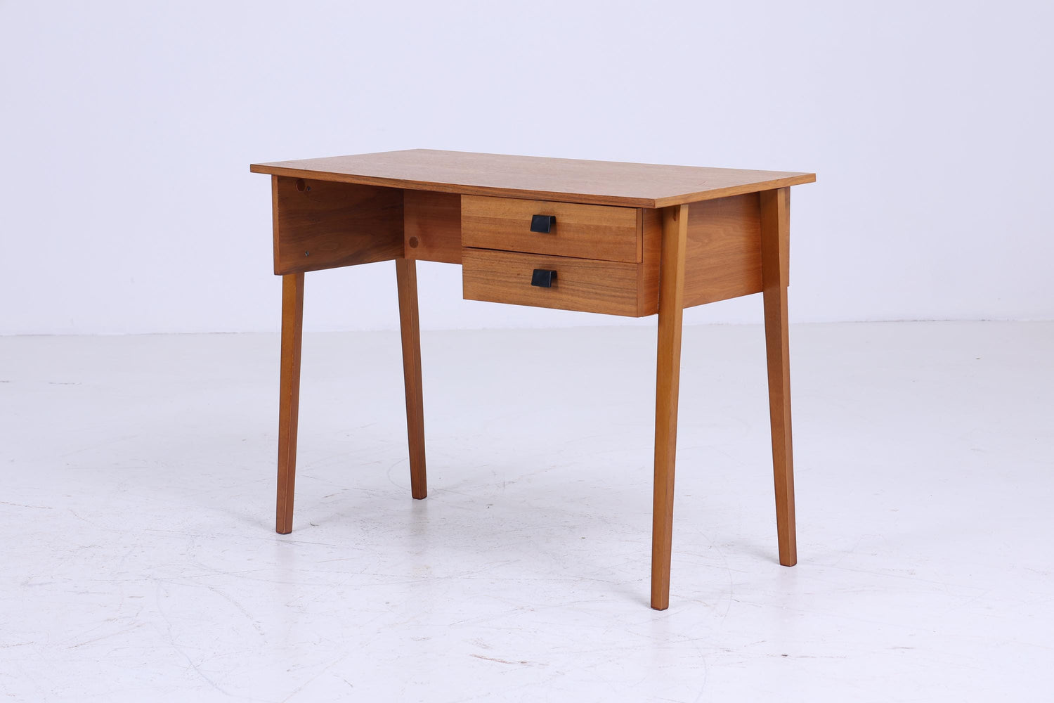 Kleiner Vintage Schreibtisch 60er Jahre | Mid Century Schultisch Arbeitstisch Bürotisch Tisch Retro Holz