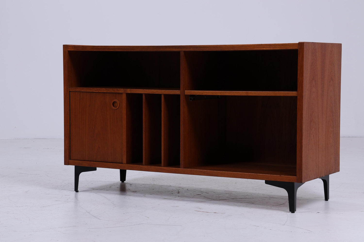 Teak Media / Phono Sideboard 60er Jahre | Mid Century Regal | Vintage Kommode Retro Holz