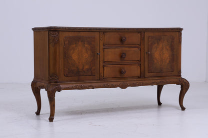 Wirkungsvolles Chippendale Sideboard | Vintage Schubladen Anrichte Holz Antik Buffet Englisch Aufbewahrung