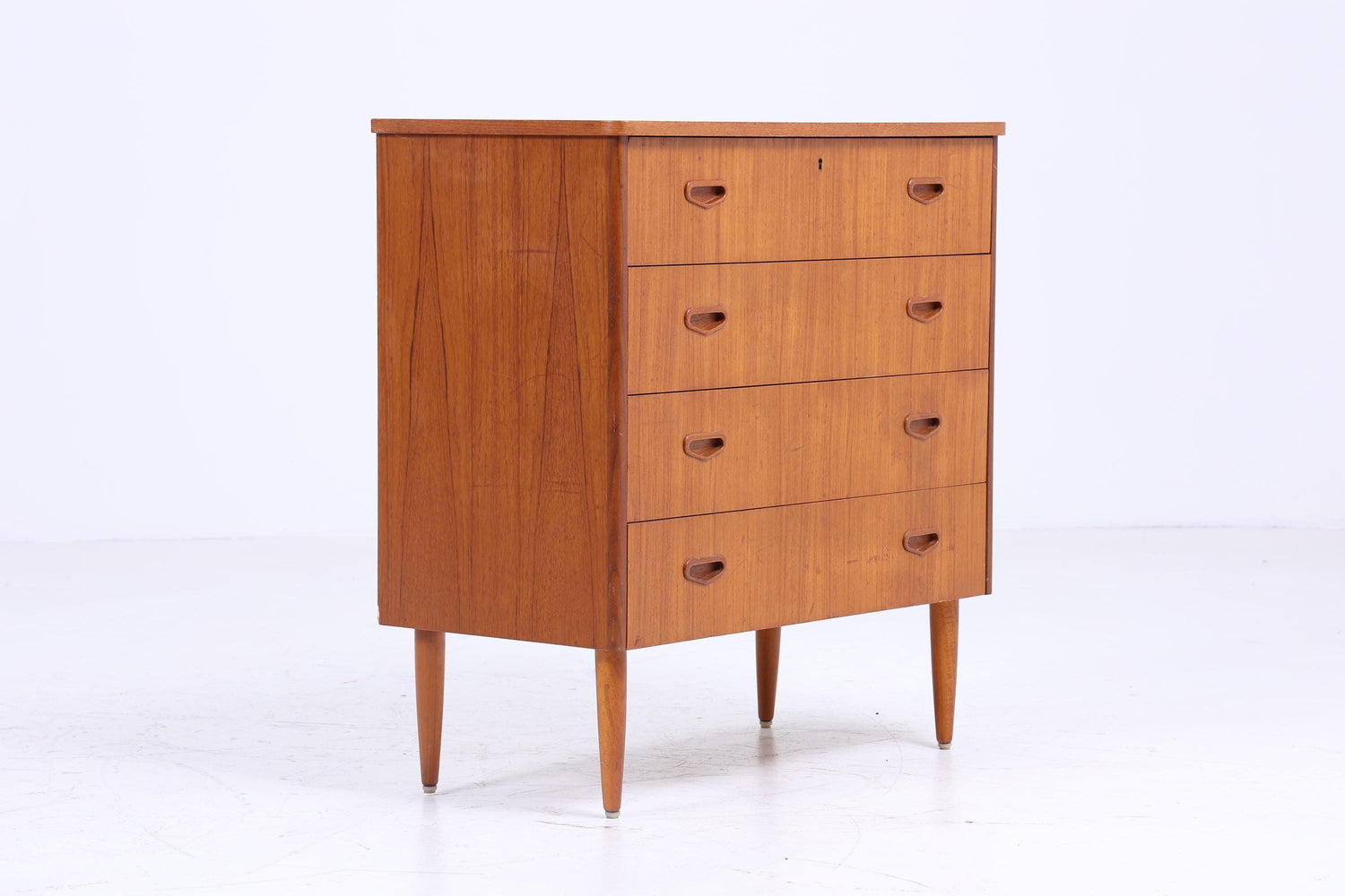 Vintage Teak Schubladen Kommode 60er Jahre | Mid Century Schrank Retro Holz Aufbewahrung