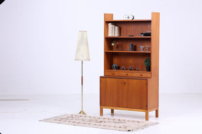 Vintage Teak Regal 60er Jahre | Mid Century Bücherregal Schreibtisch Sekretär Retro Holz Aufbewahrung