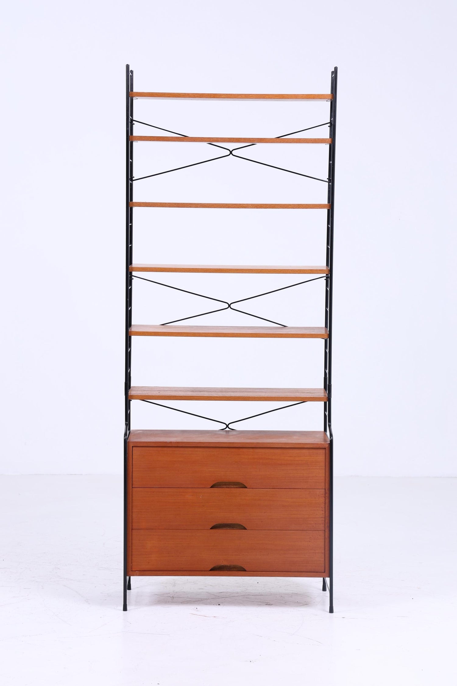 Vintage modular Teak Bücherregal von WHB - Mid Century Regalwand Sting Regalsystem Aufbewahrung 60er