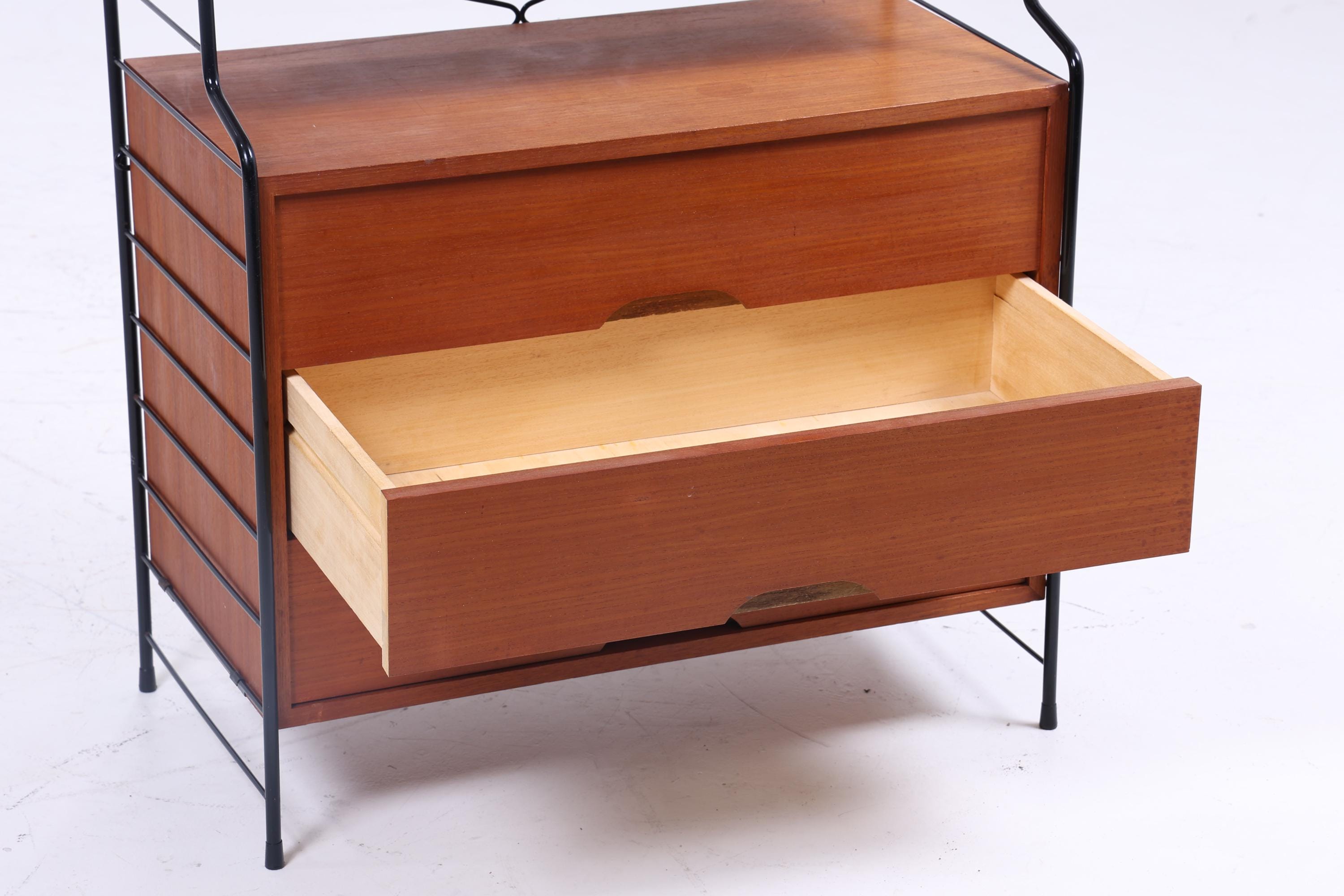 Vintage modular Teak Bücherregal von WHB - Mid Century Regalwand Sting Regalsystem Aufbewahrung 60er