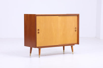 Wunderschöne Vintage Kommode 60er | Mid Century Schrank Vintage Flur Aufbewahrung Schiebetüren