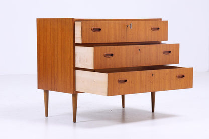 Vintage Teak Schubladen Kommode 60er Jahre | Mid Century Schrank Retro Holz Aufbewahrung