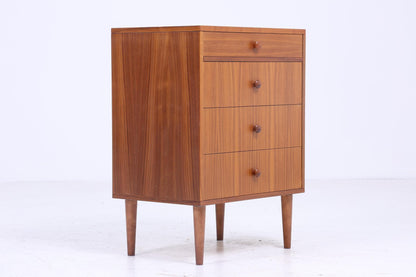 Schmale Vintage Schubladen Kommode | Mid Century Schubladen Schrank Retro Büroschrank Aufbewahrung  Holz