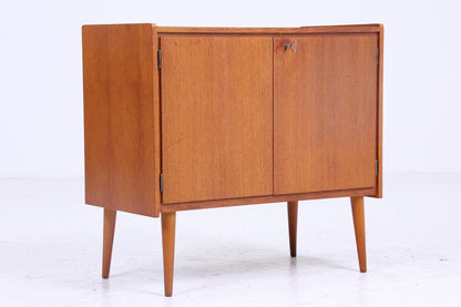 Vintage Teak Kommode | Mid Century Schrank  | Vintage Kommode Retro Schuhschrank Flur Holz