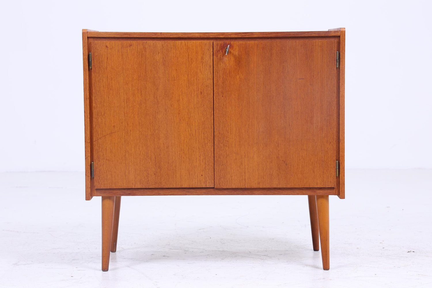 Vintage Teak Kommode | Mid Century Schrank  | Vintage Kommode Retro Schuhschrank Flur Holz