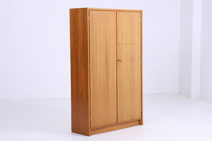 WKS Vintage Kleiderschrank | Mid Century Wäscheschrank | Holz Aufbewahrung Retro 60er