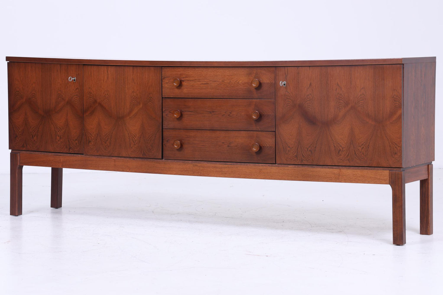 Palette Palisander Sideboard 60er Jahre | Mid Century Vintage Schubladen Schrank Retro Holz Aufbewahrung