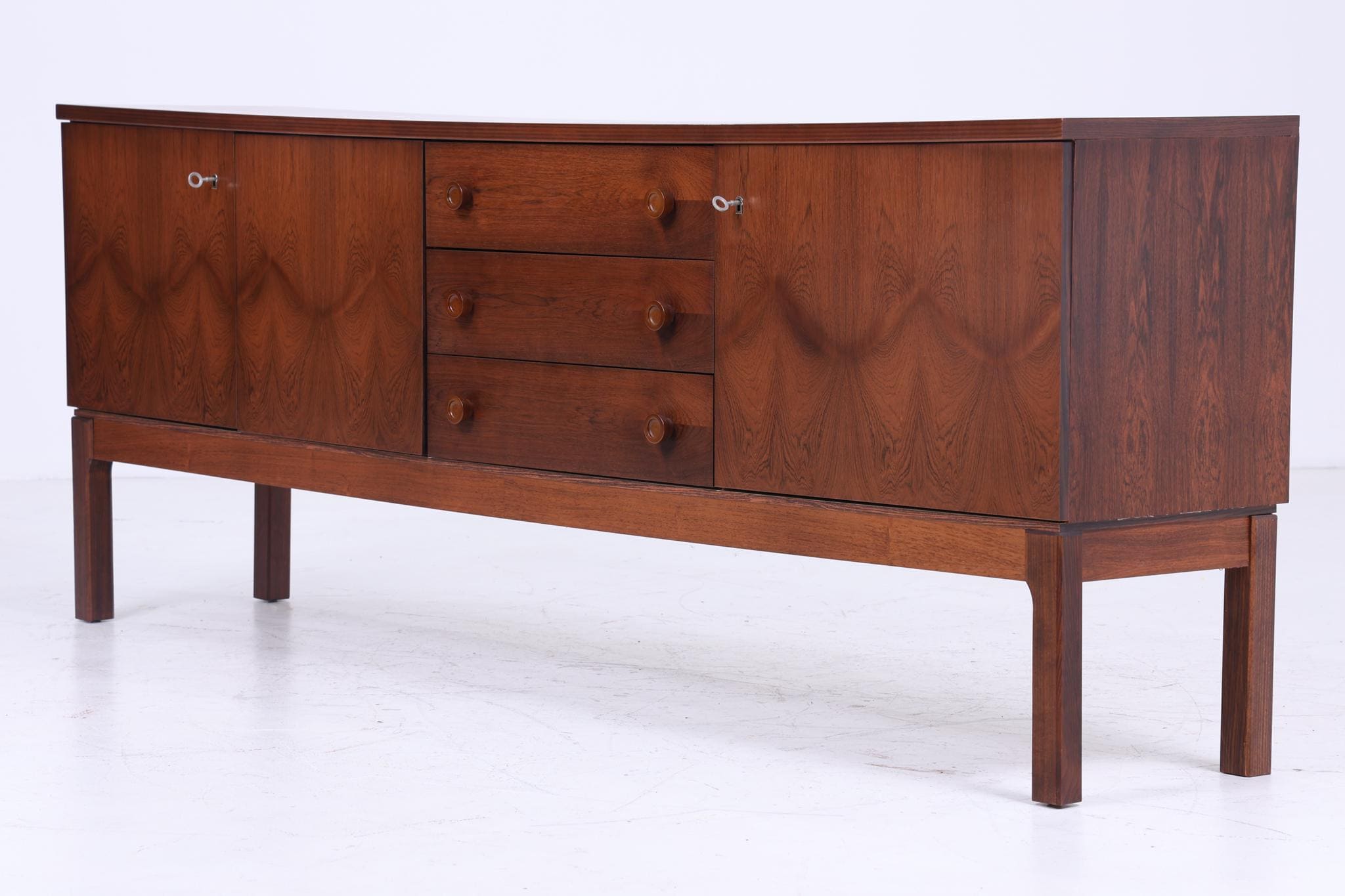 Palette Palisander Sideboard 60er Jahre | Mid Century Vintage Schubladen Schrank Retro Holz Aufbewahrung