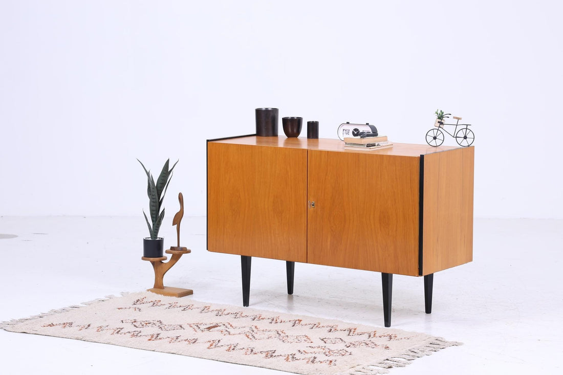 Wunderschöne Vintage Kommode 60er | Mid Century Schrank | Kleines Sideboard Retro Holz Aufbewahrung 2/2