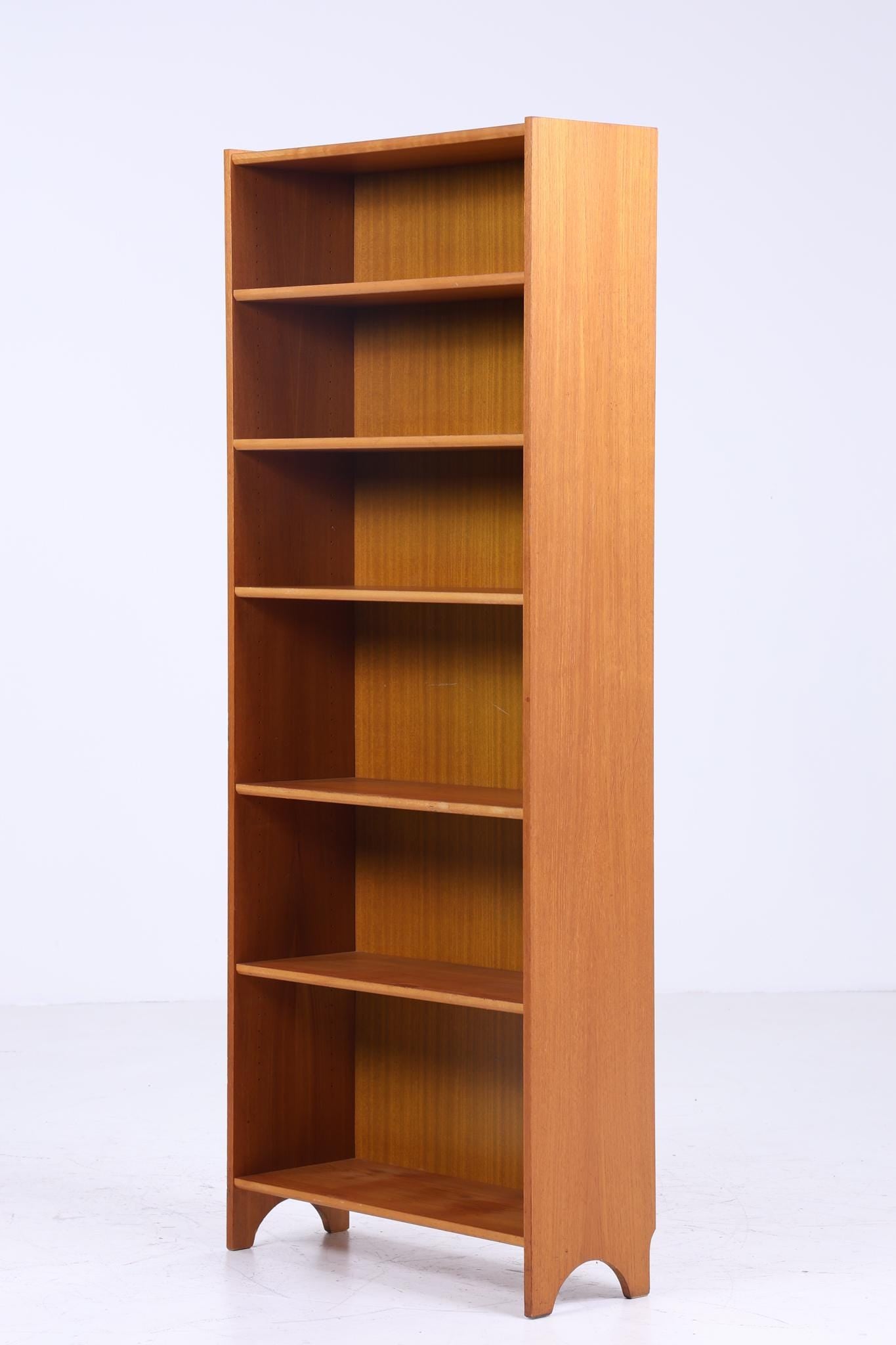 Vintage Teak Bücherregal | Mid Century Regal | 60er Retro Aufbewahrung 2/2