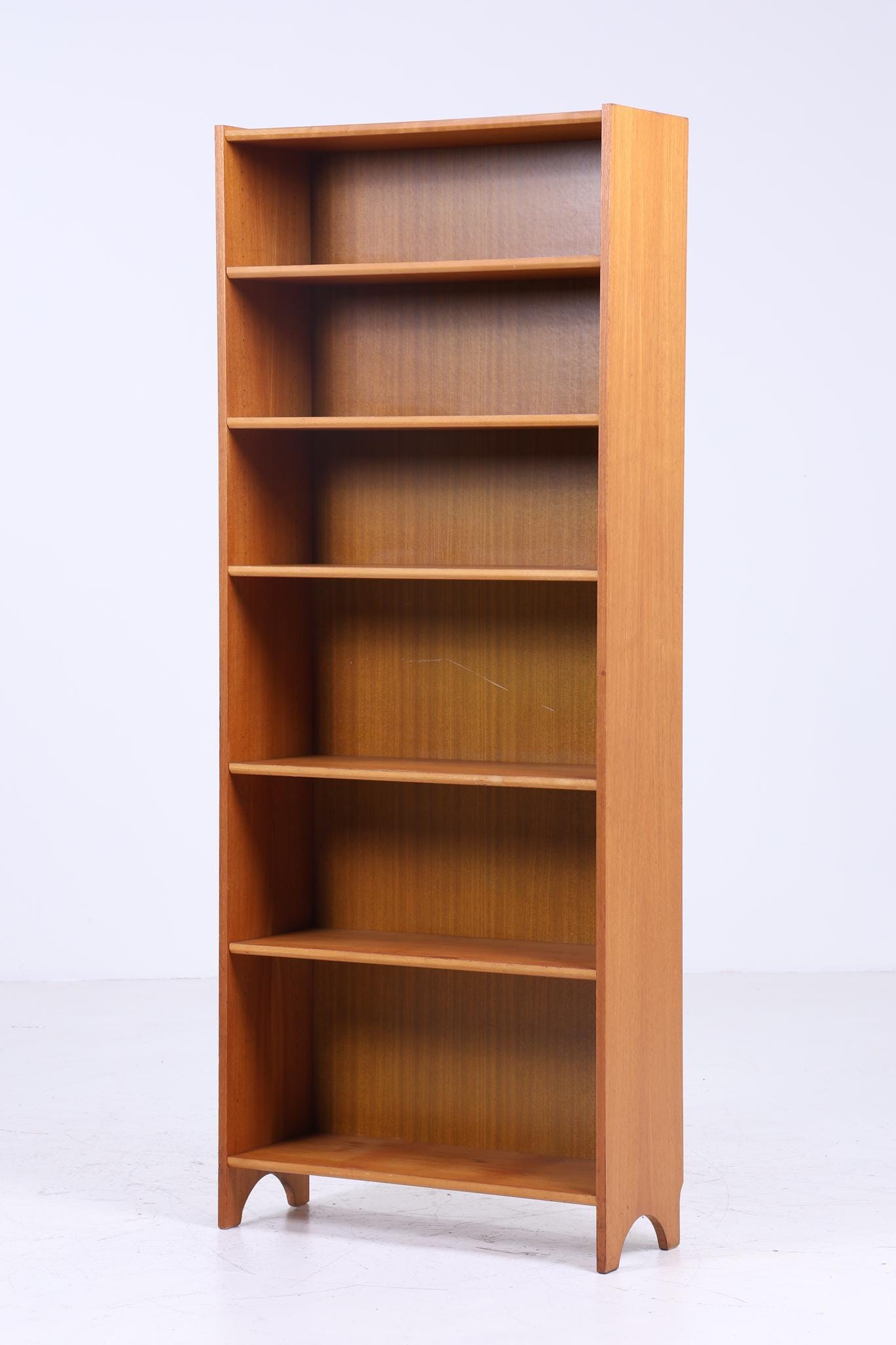 Vintage Teak Bücherregal | Mid Century Regal | 60er Retro Aufbewahrung 2/2