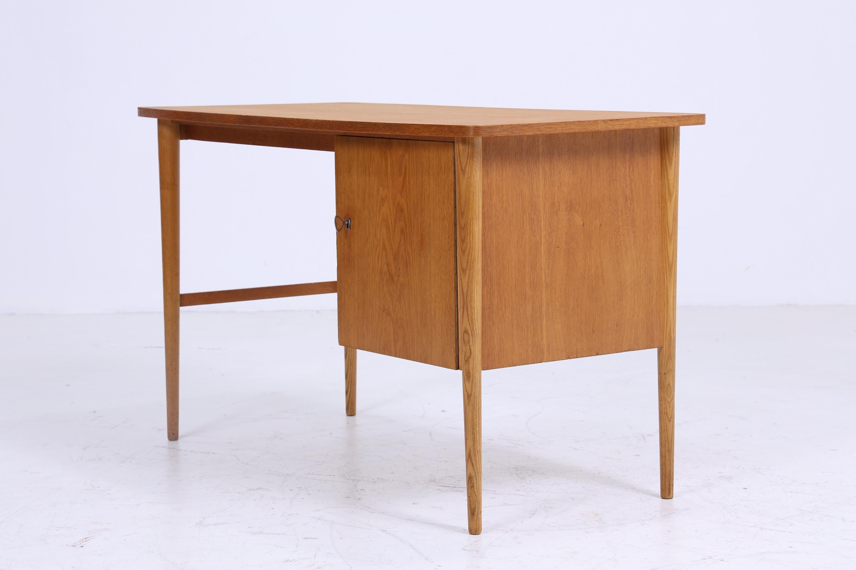 Wunderschöner Vintage Schreibtisch 60er Jahre | Mid Century Schultisch Arbeitstisch Bürotisch Schubladen Tisch Retro Holz