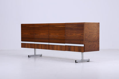 Vintage Sideboard 60er Jahre | Mid Century Schubladen Anrichte Palisander Holz Aufbewahrung