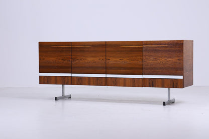 Vintage Sideboard 60er Jahre | Mid Century Schubladen Anrichte Palisander Holz Aufbewahrung