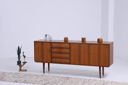 Vintage Sideboard 60er Jahre | Mid Century Schubladen Anrichte Holz Aufbewahrung