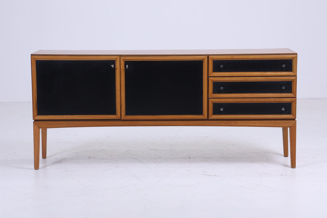 Wundervolles Vintage Palette Sideboard 60er Jahre | Mid Century TV Board Kommode Retro 70er Schwarz Braun