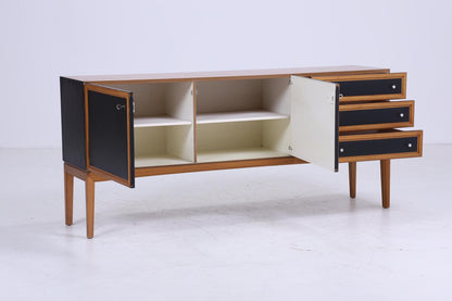 Wundervolles Vintage Palette Sideboard 60er Jahre | Mid Century TV Board Kommode Retro 70er Schwarz Braun