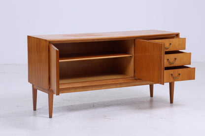 Vintage Sideboard 60er Jahre | Mid Century TV Board mit Schubladen Kommode Retro Holz Aufbewahrung