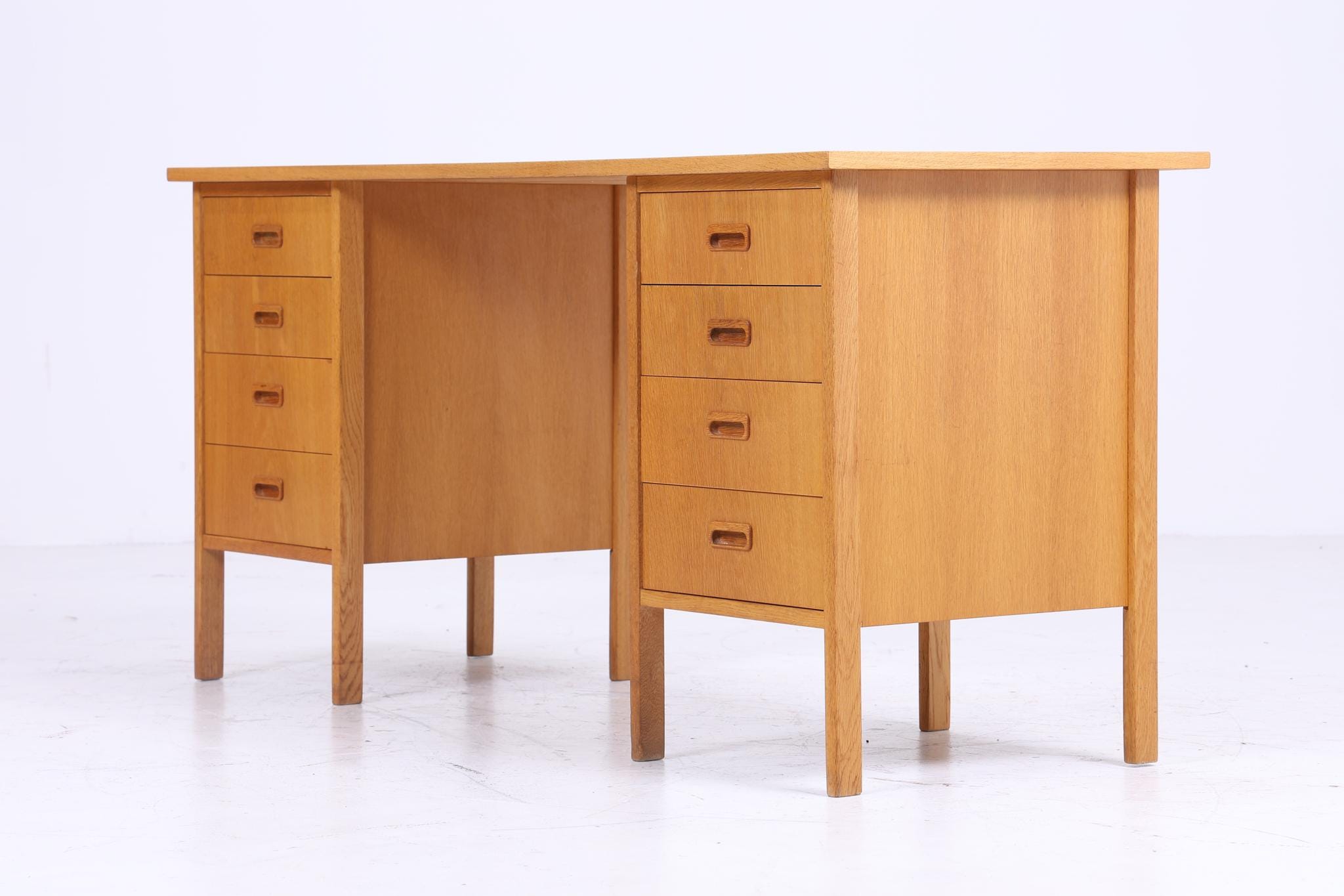 Vintage Schreibtisch 60er Jahre | Mid Century Schubladen Arbeitstisch Bürotisch Tisch Retro Holz