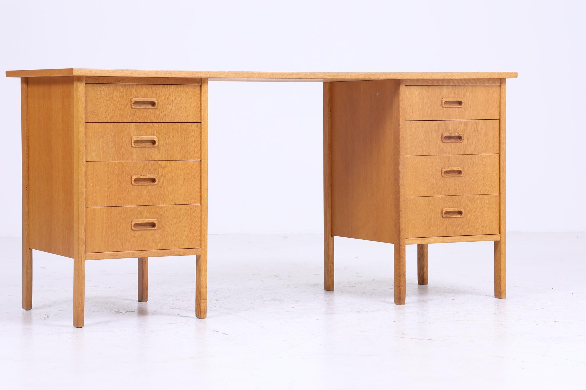 Vintage Schreibtisch 60er Jahre | Mid Century Schubladen Arbeitstisch Bürotisch Tisch Retro Holz